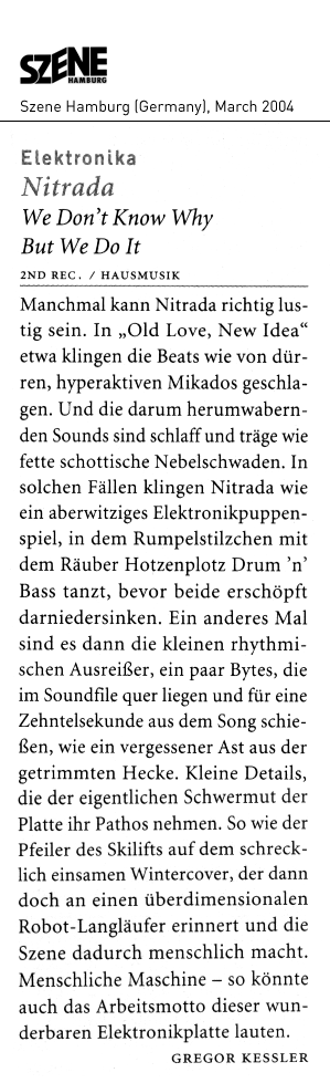 Szene Hamburg clipping