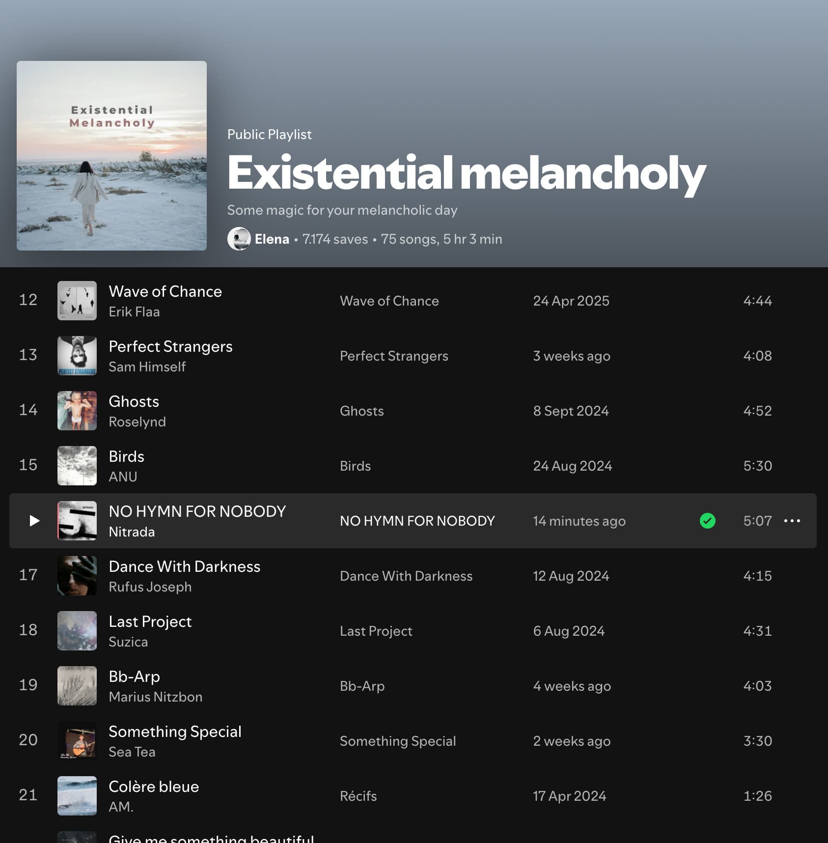 Existential melancholy clipping